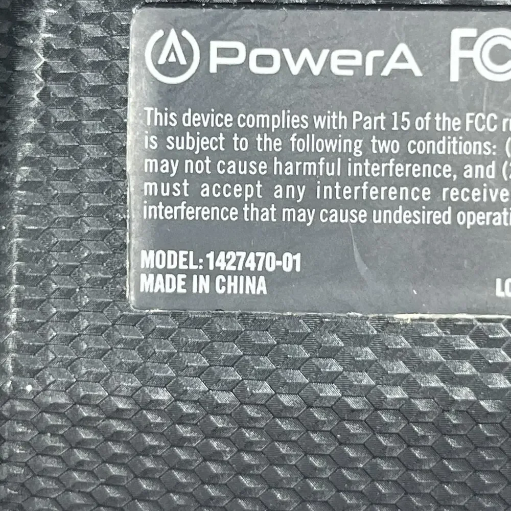 POWERA Microsoft Xbox One Gaming Controller Wired 1427470-01 Black Tested